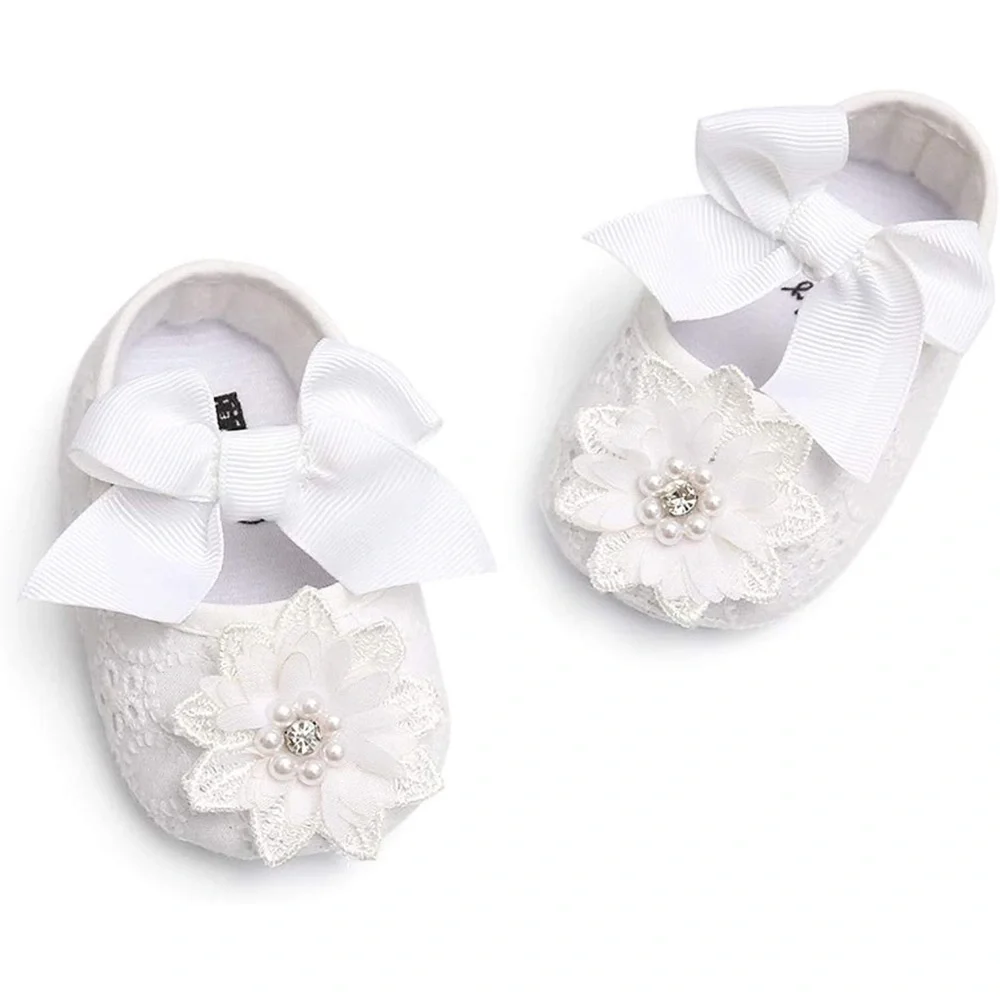 Ohwawadi Infant Baby Girl Shoes Baby Mary Jane Flats Princess Newborn
